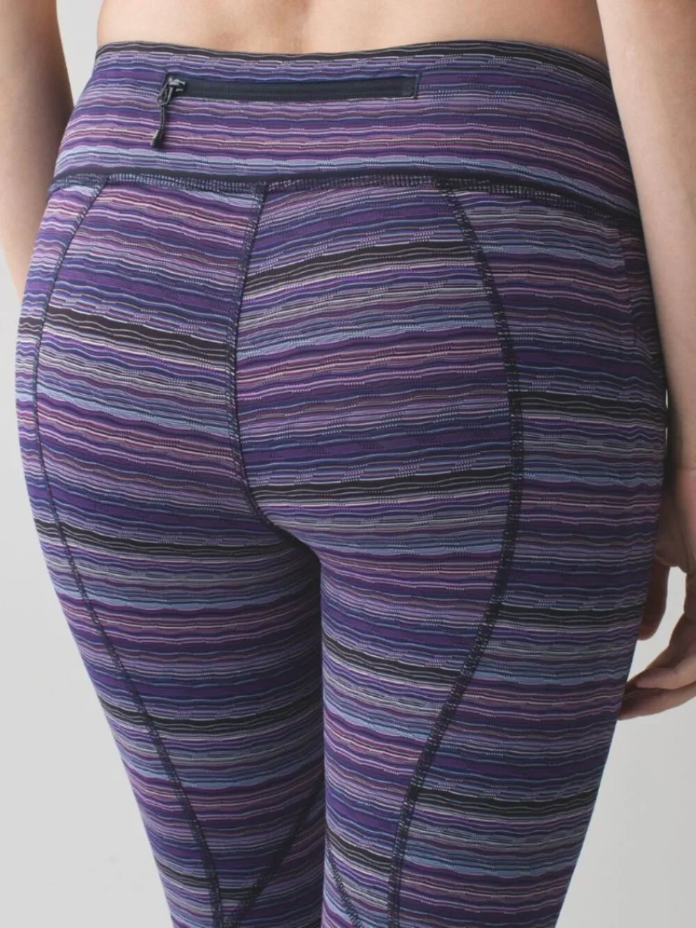 Lululemon Pace Rival Crop Space Dye Twist Ultra Violet Multi / Naval Blue